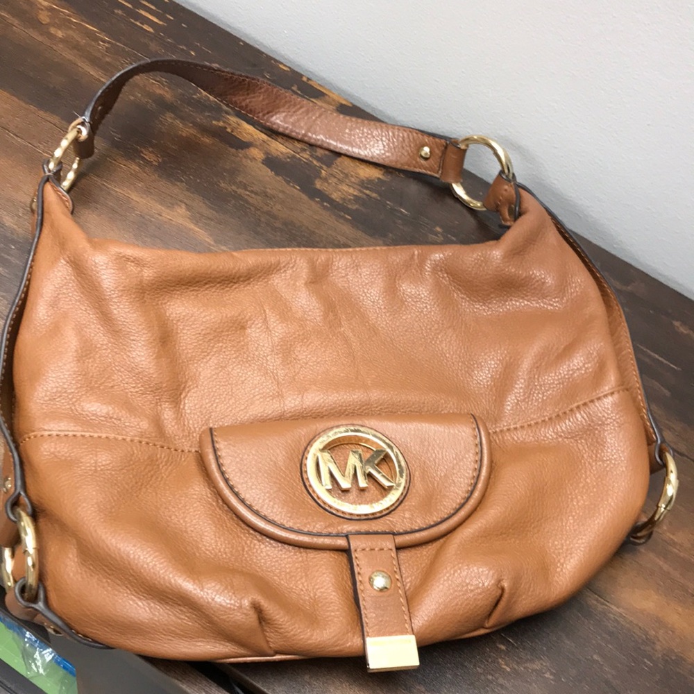 Michael Kors Brown Leather Hobo/Shoulder Bag